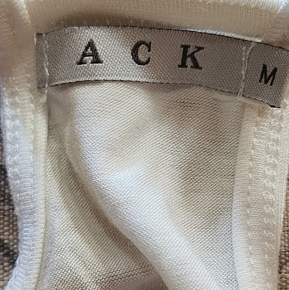 ACK Ivory Lace Overlay Racerback Tank Top Style ACK757 Size M - Picture 7 of 8